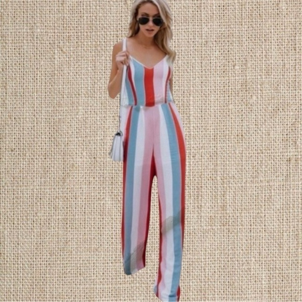 Stripe jumpsuit - Picture 3 of 4